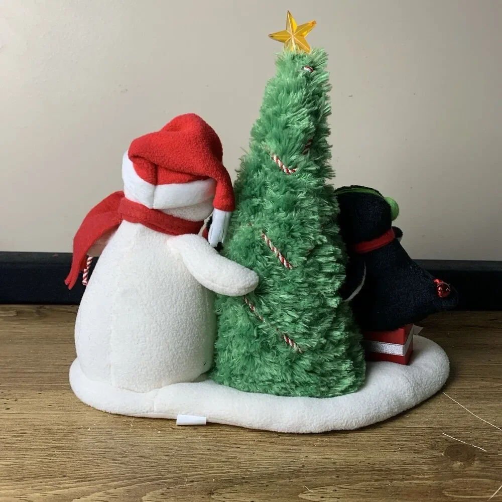 Hallmark Jingle Pals Snowman Penguin Very Merry Trio Christmas Plush Singing ‘06